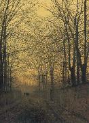 Atkinson Grimshaw October Gold oil painting on canvas